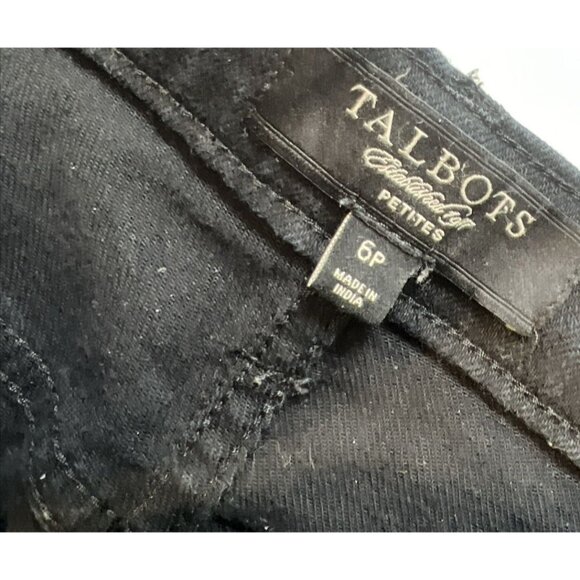 Talbots Black Petite Slim Fit Jeans Boot Cotton/Lycra Blend 6 Petite - Picture 4 of 10